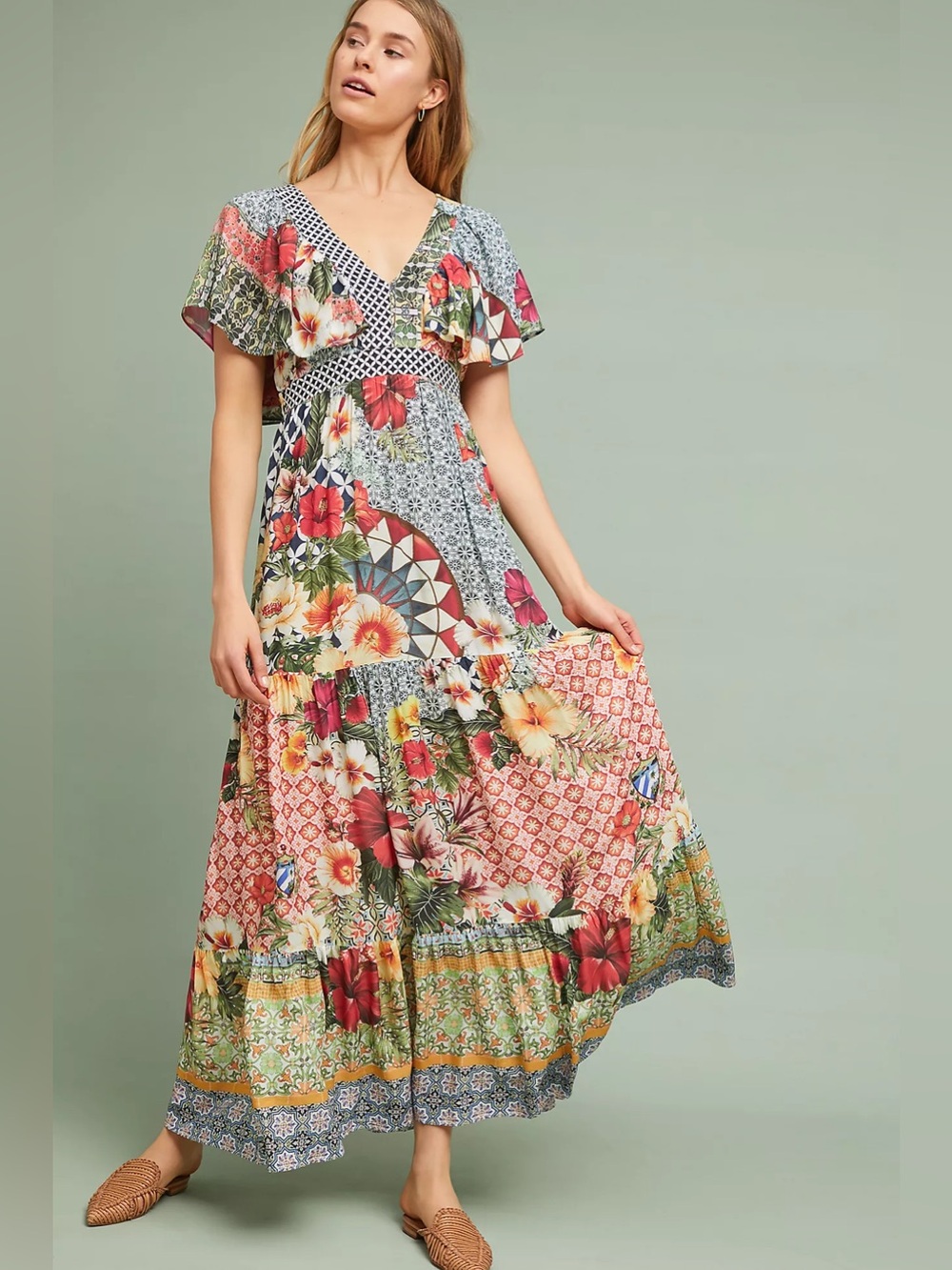 Farm Rio Helja Floral Maxi Dress